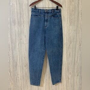 Vintage 90’s High Waist Nuovo County Seat Stone Washed Taper Legs Jeans Size 13